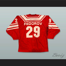 Load image into Gallery viewer, Fedorov 29 CCCP Russia Red Hockey Jersey