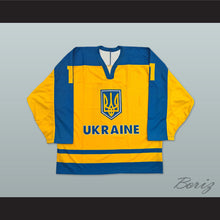Load image into Gallery viewer, Fedotenko 11 Ukraine National Team Yellow Hockey Jersey