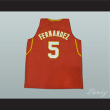 Load image into Gallery viewer, Rudy Fernandez 5 Espana Red Basketball Jersey