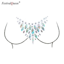 Load image into Gallery viewer, FestivalQueen Temporary Adhesive breast Jewelry Party Gems Rhinestone Flash Tattoos Body Stickers Make Up Jewels for Women