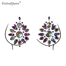 Load image into Gallery viewer, FestivalQueen Temporary Adhesive breast Jewelry Party Gems Rhinestone Flash Tattoos Body Stickers Make Up Jewels for Women