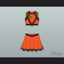 Load image into Gallery viewer, Carly Davidson Gerald R. Ford High School Tigers Cheerleader Uniform Fired Up! Design 2