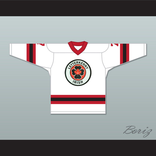 Fisky 7 Letterkenny Irish White Alternate Hockey Jersey