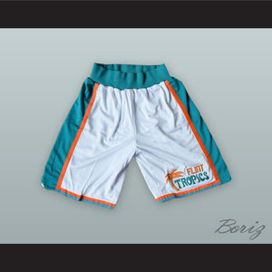 Flint Tropics White Basketball Shorts