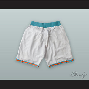 Jackie Moon 33 Flint Tropics White Basketball Shorts