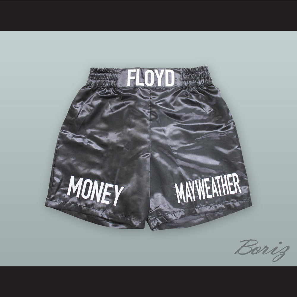 Floyd Mayweather Jr Black Boxing Shorts