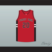 Load image into Gallery viewer, Jimmy McKinney Jacob Whitmore 20 Forest Park Highlanders Basketball Jersey Streetballers