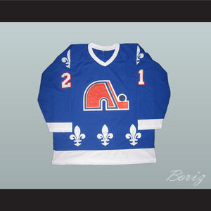 Peter Forsberg 21 WHA Quebec Nordiques Hockey Jersey