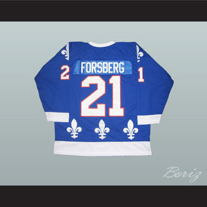 Peter Forsberg 21 WHA Quebec Nordiques Hockey Jersey