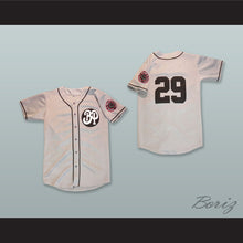 Load image into Gallery viewer, Fort Worth Black Panthers 29 Gray Button Down Baseball Jersey