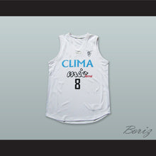 Load image into Gallery viewer, Fortitudo Bologna 8 White Basketball Jersey