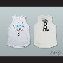 Load image into Gallery viewer, Fortitudo Bologna 8 White Basketball Jersey
