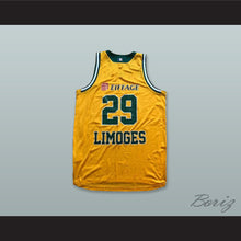 Load image into Gallery viewer, Limoges France 29 Yellow Basketball Jersey
