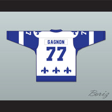 Load image into Gallery viewer, Francis Gagnon 77 Le National de Quebec White Hockey Jersey- Lance et compte (He Shoots, He Scores)