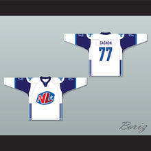 Load image into Gallery viewer, Francis Gagnon 77 Le National de Quebec Away Hockey Jersey- Lance et compte (He Shoots, He Scores)