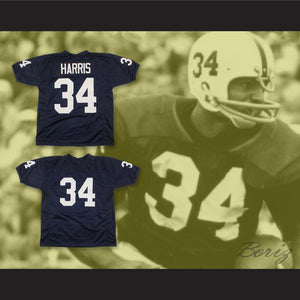 Franco Harris 34 Penn State Nittany Lions Navy Blue Football Jersey