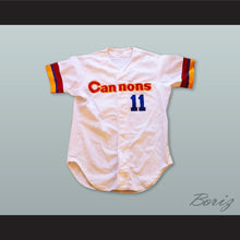 Load image into Gallery viewer, Frank Bolick 11 Calgary Cannons White Button Down Baseball Jersey