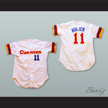 Load image into Gallery viewer, Frank Bolick 11 Calgary Cannons White Button Down Baseball Jersey