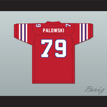 Load image into Gallery viewer, Fred Palowski 79 Adams College Atoms Red Football Jersey Revenge of the Nerds