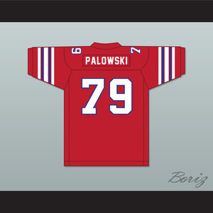 Fred Palowski 79 Adams College Atoms Red Football Jersey Revenge of the Nerds