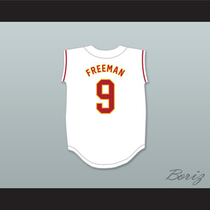 Freddie Freeman 9 El Modena High School Vanguards White Baseball Jersey 2
