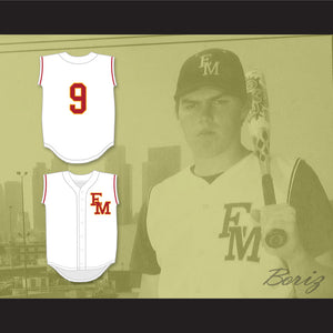 Freddie Freeman 9 El Modena High School Vanguards White Baseball Jersey 1