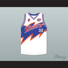 Load image into Gallery viewer, Jimmer Fredette 32 Shanghai Sharks White Basketball Jersey with CBA &amp; Sharks Patch