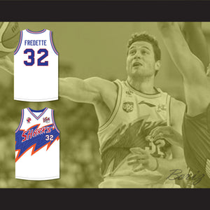 Jimmer Fredette 32 Shanghai Sharks White Basketball Jersey with CBA & Sharks Patch
