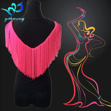 Load image into Gallery viewer, Free Shipping Latin Dance Costume Blouses Women Ballroom Dance T-Shirt Salsa Rumba Samba Tango Dance Top Fringe Costume Tops