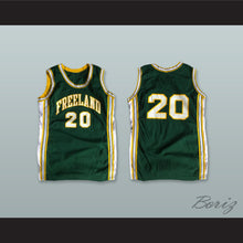 Load image into Gallery viewer, Freeland 20 Dark Green Basketball Jersey