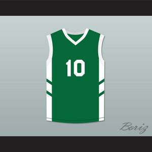 Guy 'Frequent Flyer' Dupree 10 Green Basketball Jersey Dennis Rodman's Big Bang in PyongYang