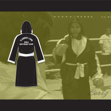 Load image into Gallery viewer, Clubber Lang World Heavyweight Champ Black Satin Full Boxing Robe with Hood