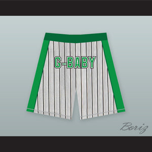 G-Baby 1 Kekambas Gray Pinstriped Basketball Shorts