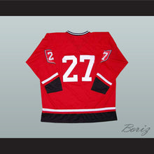 Load image into Gallery viewer, Gilles Meloche 27 Cleveland Barons Red Hockey Jersey