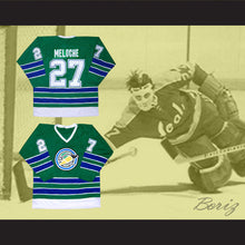 Load image into Gallery viewer, Gilles Meloche 27 California Golden Seals Green Hockey Jersey