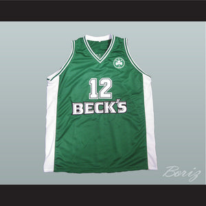 Dominique Wilkins 12 Panathinaikos B.C. Green Basketball Jersey