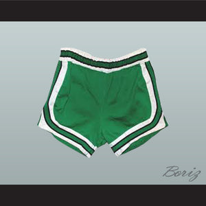 Green Retro Style Basketball Shorts