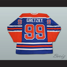Load image into Gallery viewer, Wayne Gretzky 99 Edmonton Oilers Blue Hockey Jersey