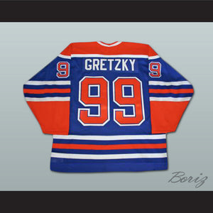 Wayne Gretzky 99 Edmonton Oilers Blue Hockey Jersey
