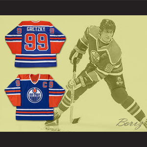Wayne Gretzky 99 Edmonton Oilers Blue Hockey Jersey
