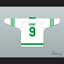 Load image into Gallery viewer, 1945-46 Gordie Howe 9 Omaha Ak-Sar-Ben Knights USHL White Hockey Jersey