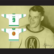 Load image into Gallery viewer, 1945-46 Gordie Howe 9 Omaha Ak-Sar-Ben Knights USHL White Hockey Jersey