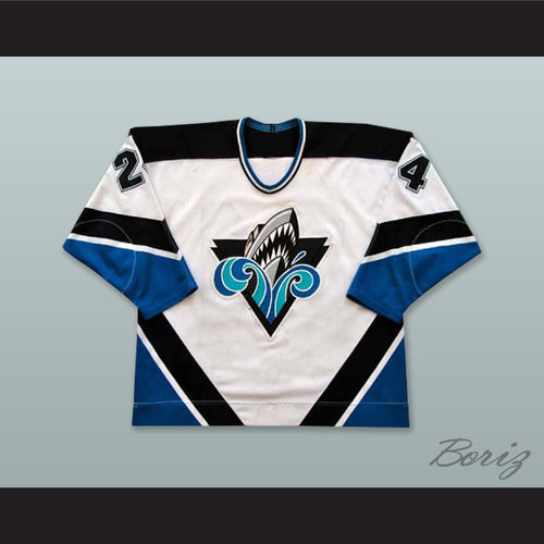 Gabriel Balasescu 24 Rimouski Oceanic White Hockey Jersey