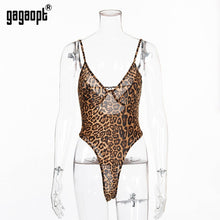 Load image into Gallery viewer, Gagaopt Sexy Bodysuit Women 2019 Bow Tie Floral Embroidery Hollow Out Lace Bodysuit Black White Jumpsuit Summer Overalls
