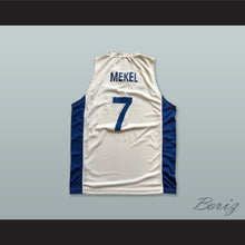 Load image into Gallery viewer, Gal Mekel 7 Israel White Basketball Jersey