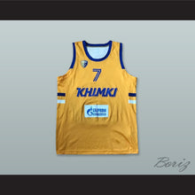 Load image into Gallery viewer, Garlon Green 7 BC Khimki Moscow Russia Yellow Basketball Jersey