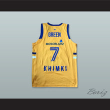 Load image into Gallery viewer, Garlon Green 7 BC Khimki Moscow Russia Yellow Basketball Jersey