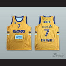Load image into Gallery viewer, Garlon Green 7 BC Khimki Moscow Russia Yellow Basketball Jersey