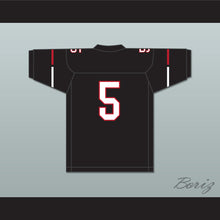 Load image into Gallery viewer, Garrett Wilson 5 Lake Travis High School Cavaliers Black Football Jersey 1