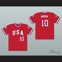 Load image into Gallery viewer, Gary Green 10 1984 USA Team Red Baseball Jersey